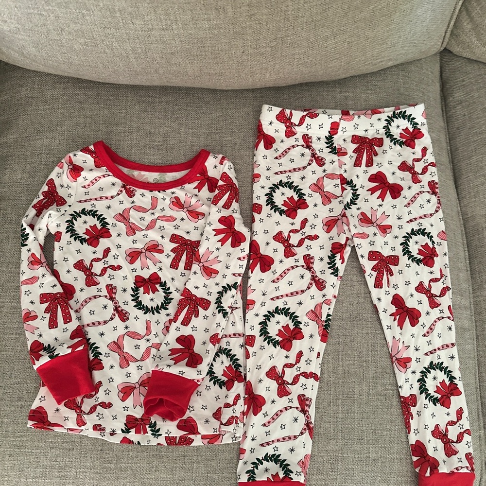 Festive Red and White Pajama Set